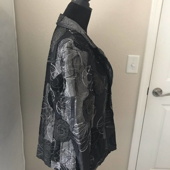 Joseph Ribkoff Patchwork Quilted Blazer Size 12 - Picture 2 of 4